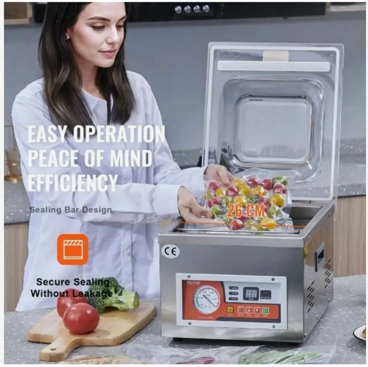 Chamber Vacuum Sealer, 260W Sealing Power - Image 2