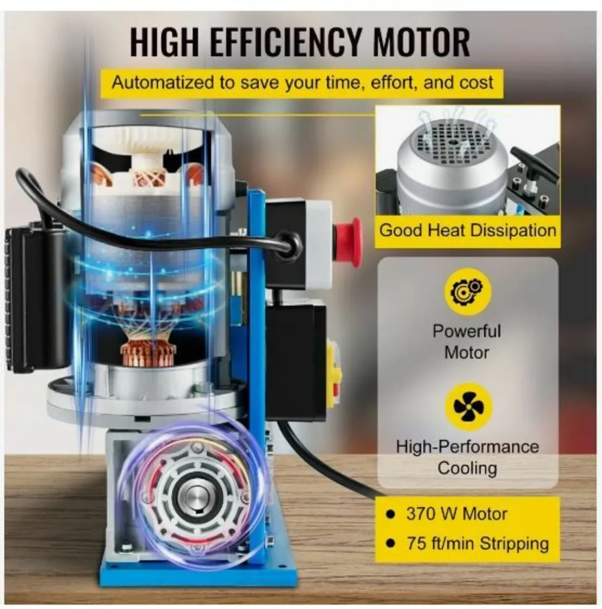 Electric Wire Stripping Machine, 1.5-38 mm - Image 2