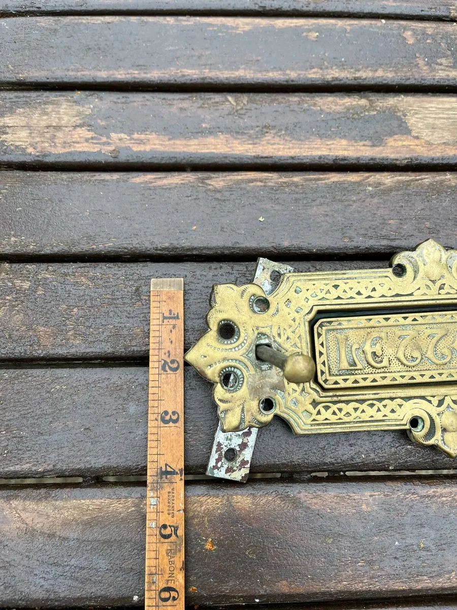 Antique Brass Letterbox - Image 4