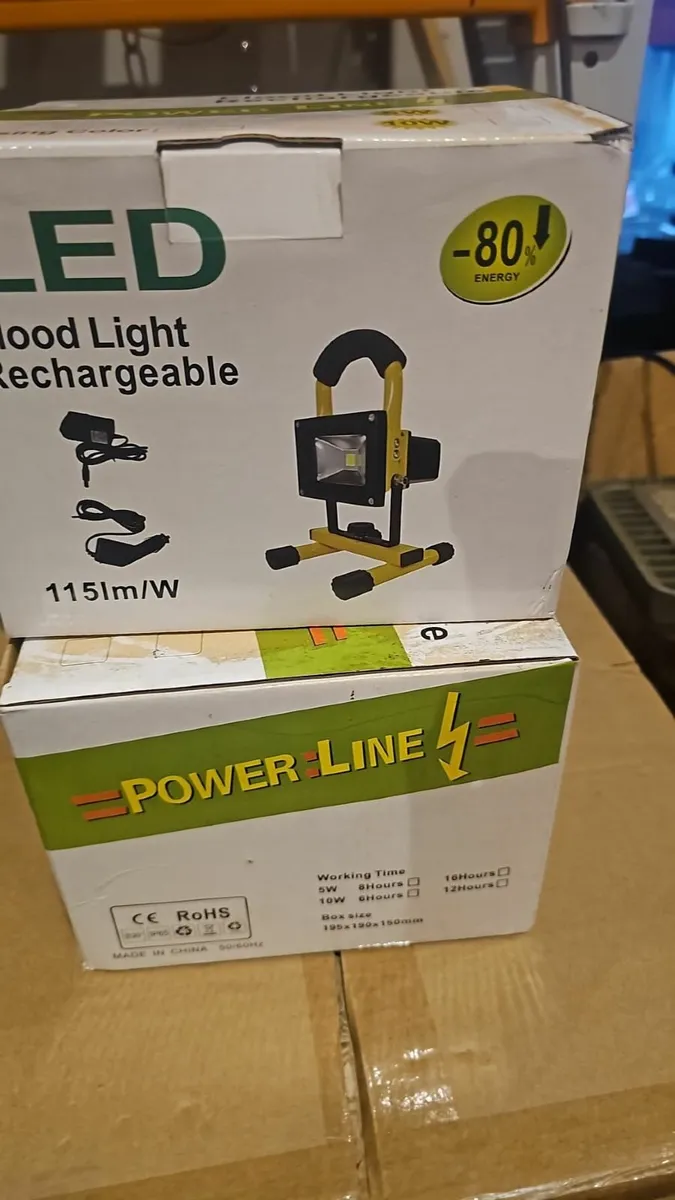 Job Lot/ 38 Units - 10W Rechargeable Flood Light