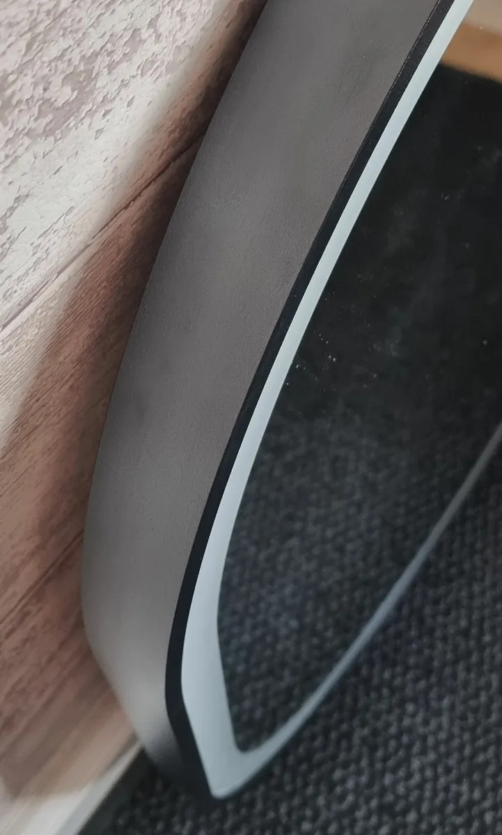 LED Bathroom Mirror 60x80cm Black Frame - Image 4