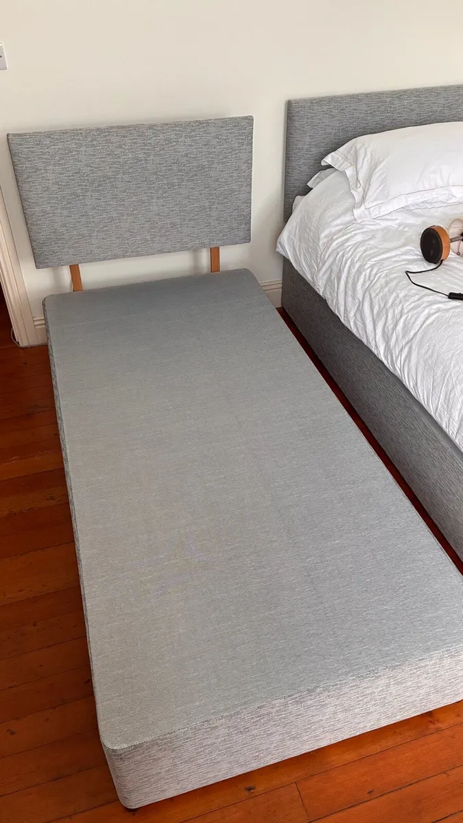 Single bed frame and mattress - Image 1