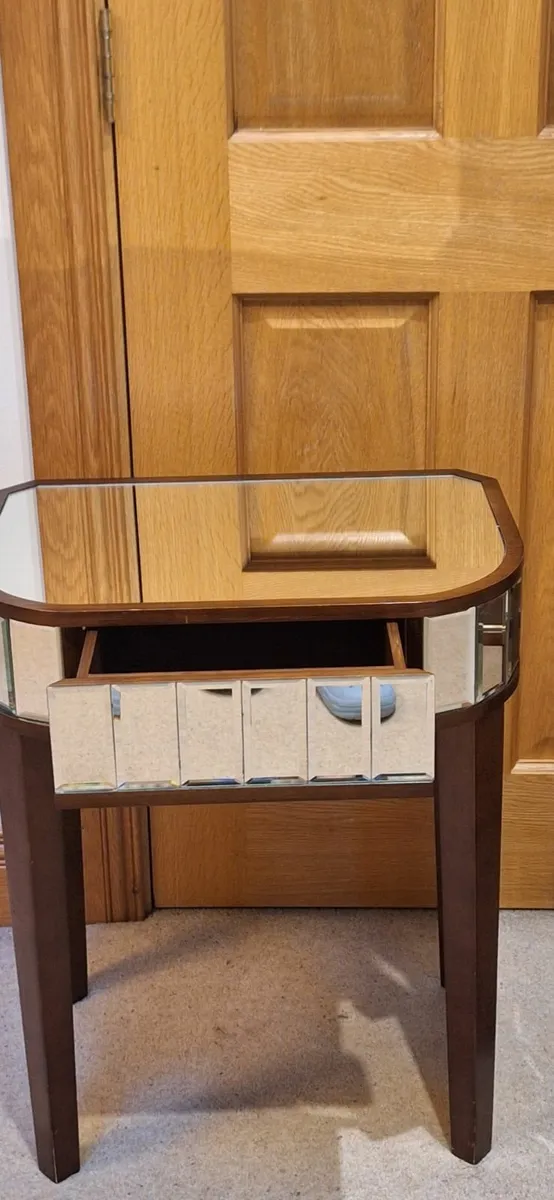 Mirrored Side Table - Image 2