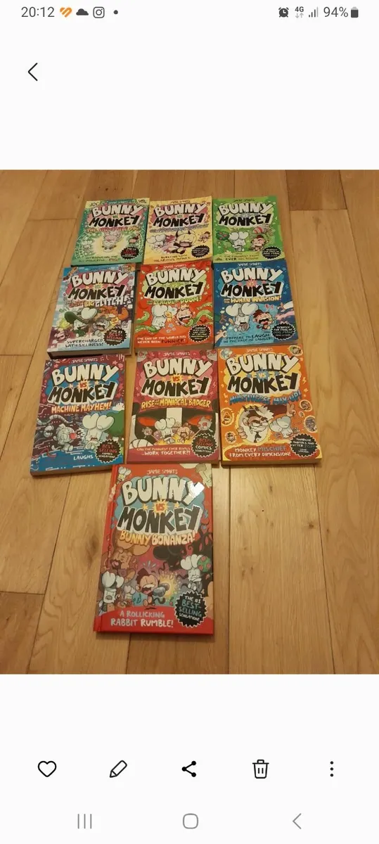 Bunny v Monkey books