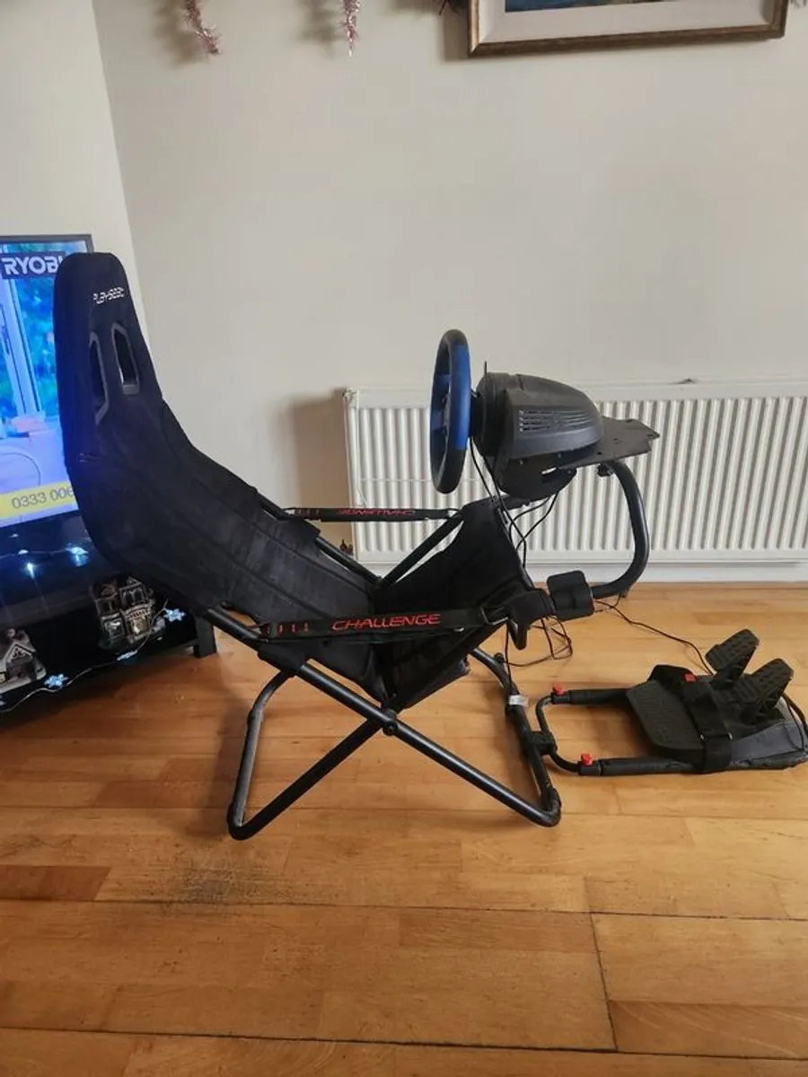 Thrustmaster T150 Pro & Gaming Chair Used, Good Condition - Image 1