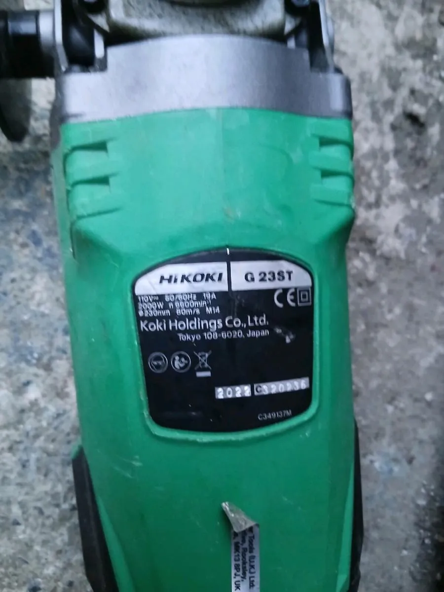 Hitochi/Hitachi 9 inch grinder - Image 2