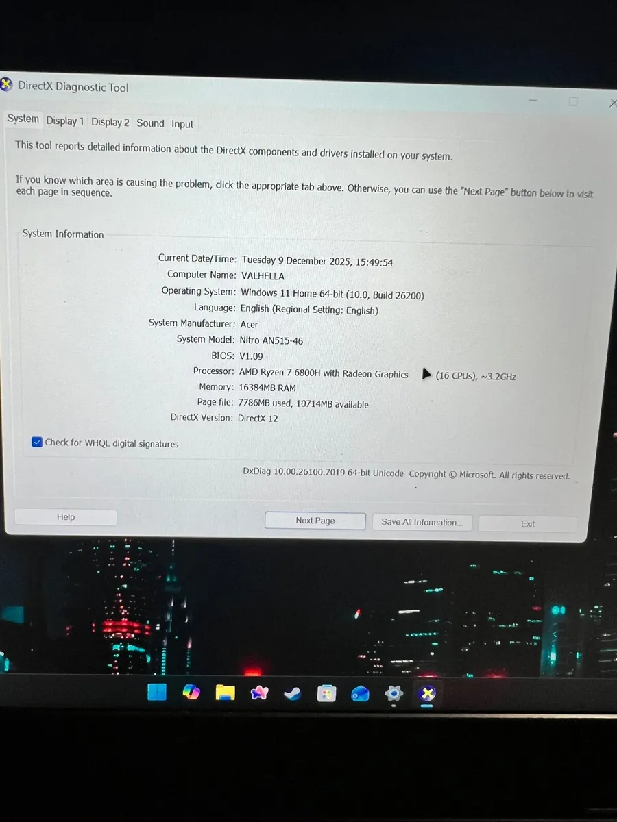 Acer Nitro 5 RTX 3070 Ti, Ryzen 7 6800H, 16GB RAM - Image 4