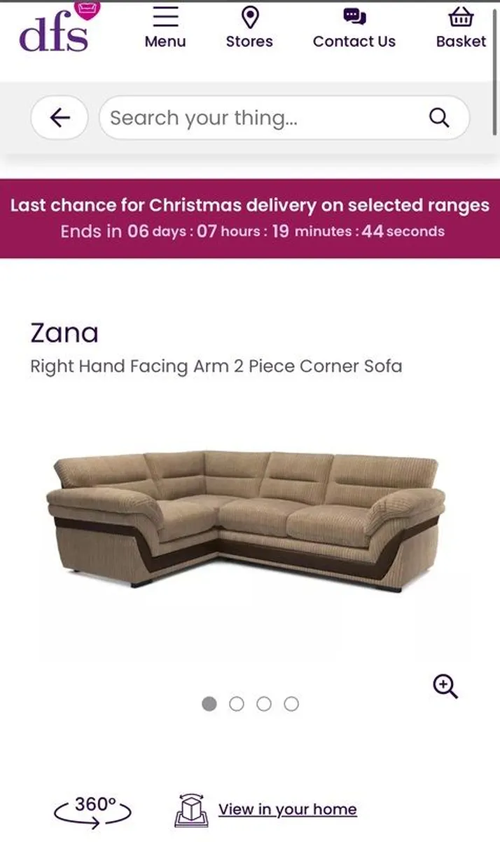 DFS Corner Sofa - Image 1
