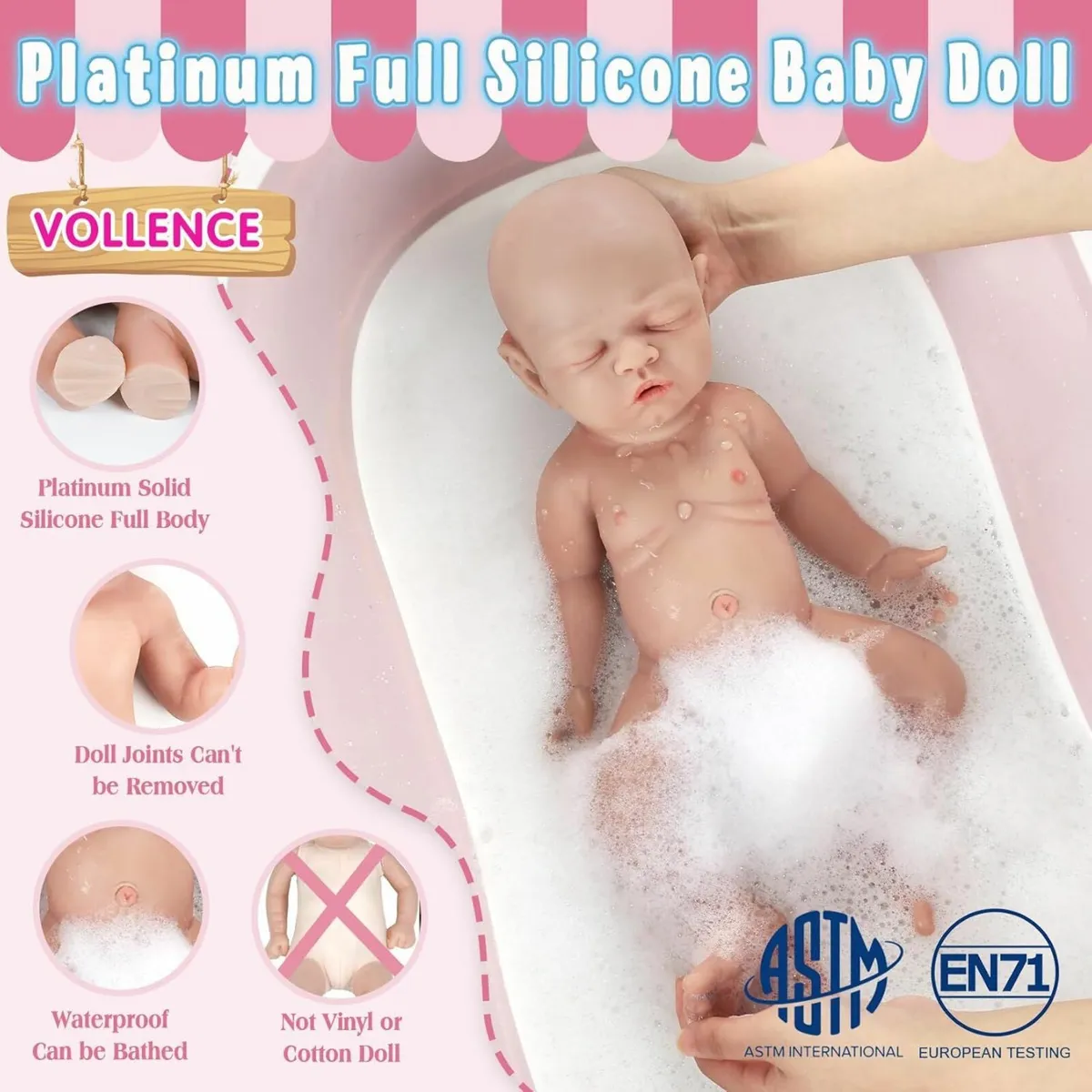 Reborn Doll Full Silicone Boy - Image 3