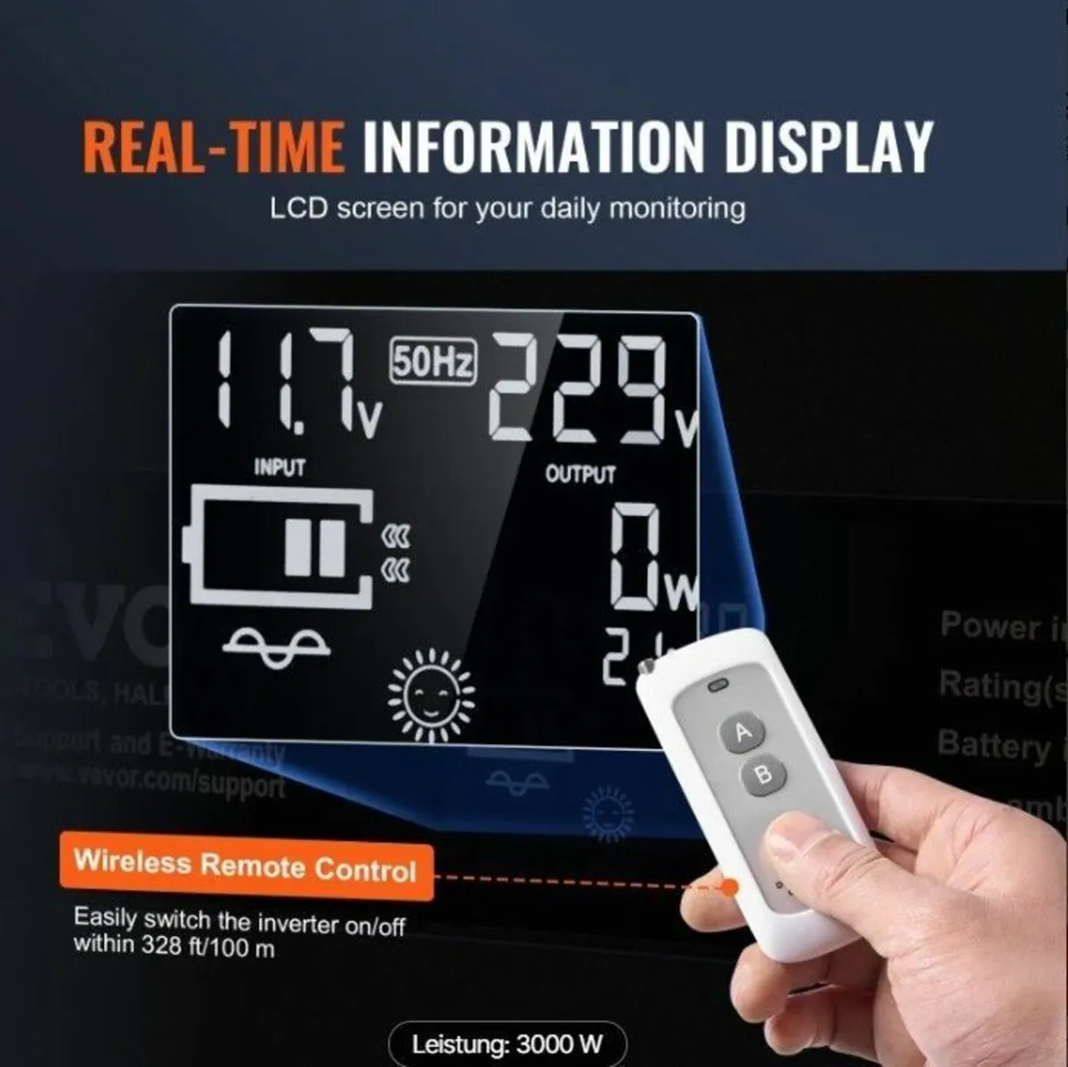 Pure Sine Wave Inverter 3000W - Image 2