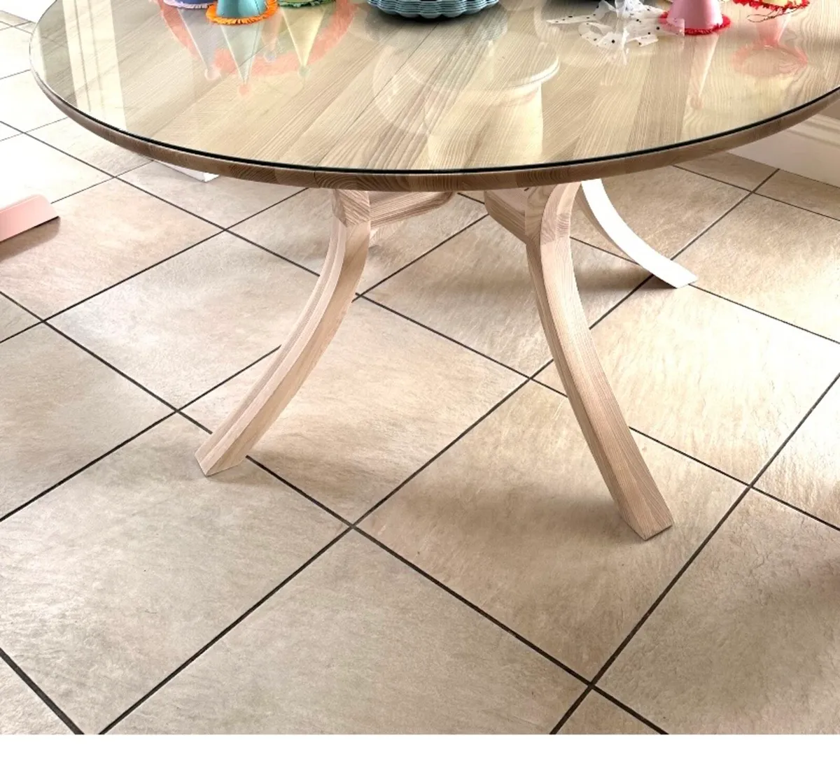 Glass top for table