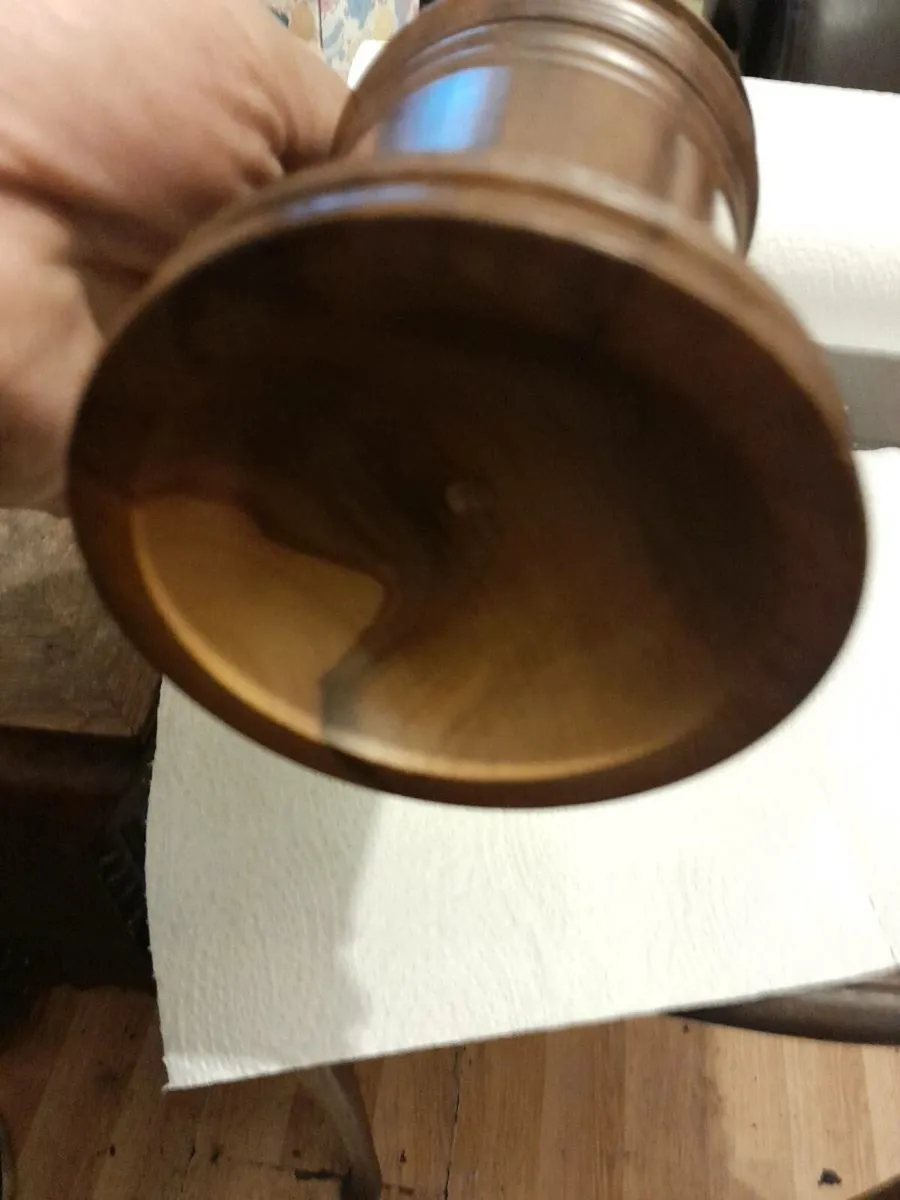 Vintage hand carved tankard - Image 3