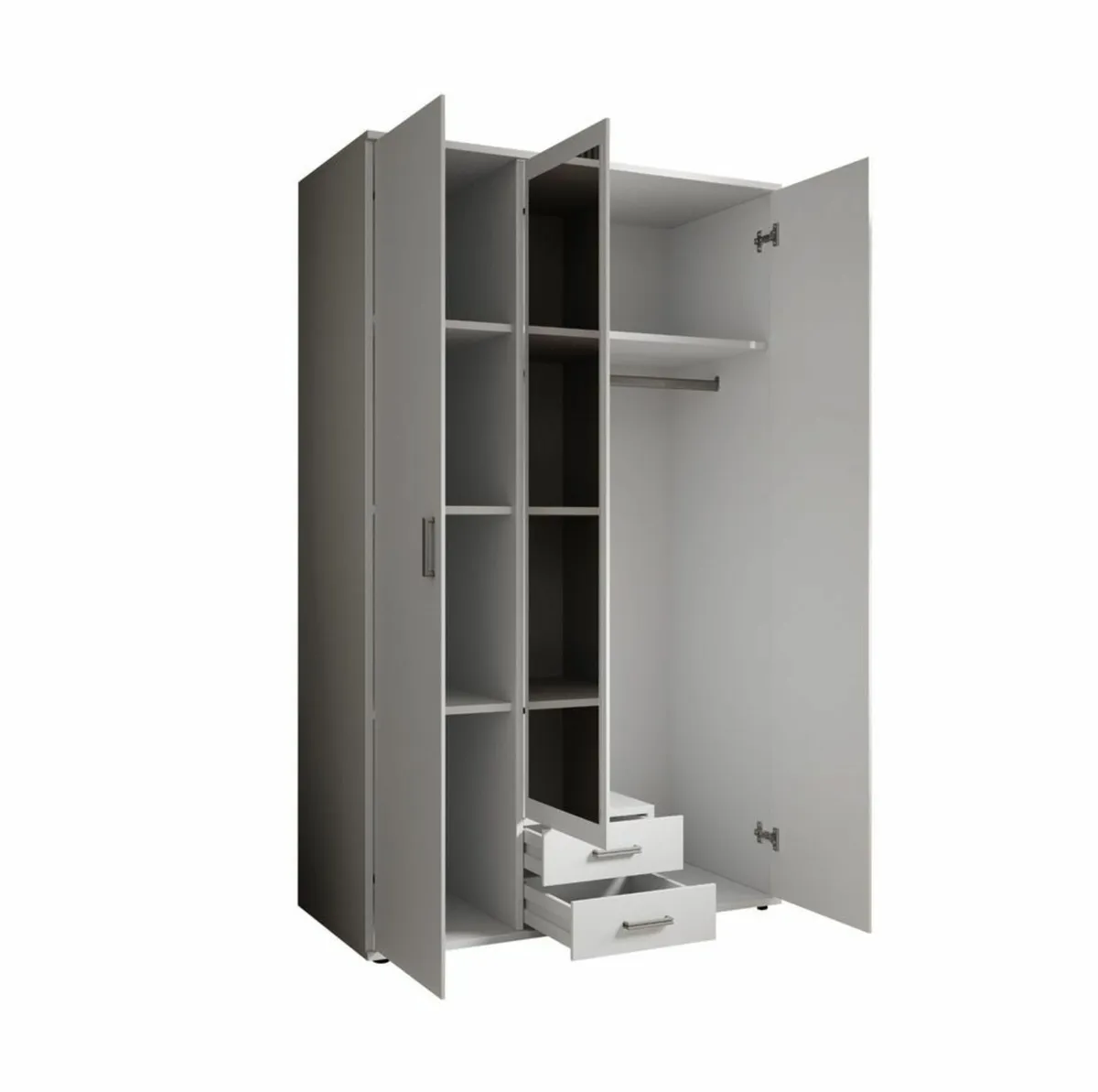 3Door Wardrobe with Mirror-Delivery and assembly - Image 2