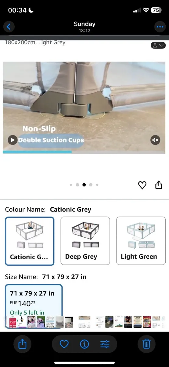 Large Adjustable Playpen – Excellent Quality - Image 3