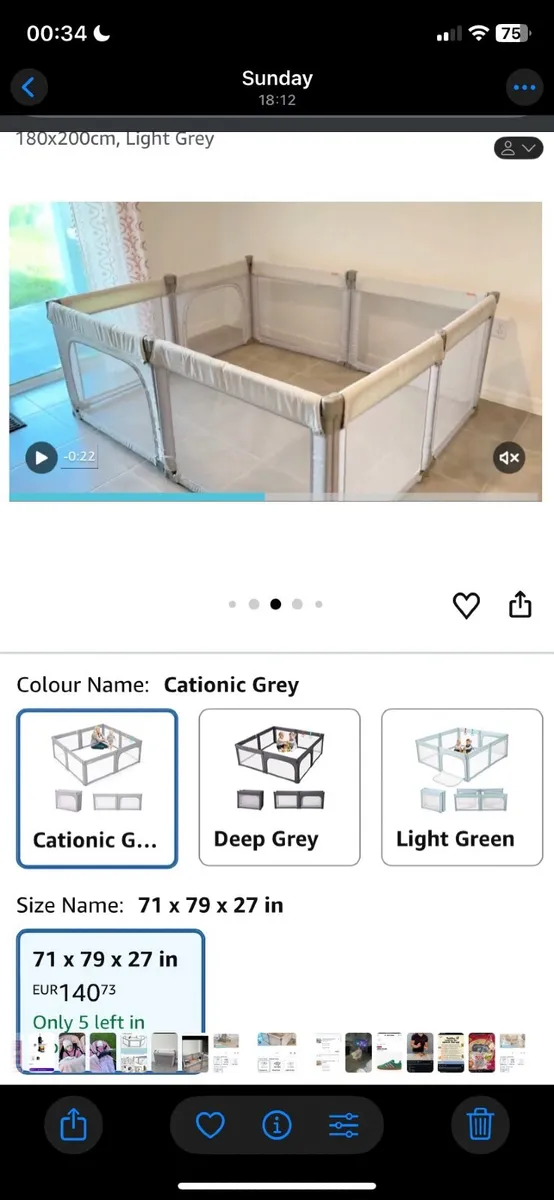 Large Adjustable Playpen – Excellent Quality - Image 4