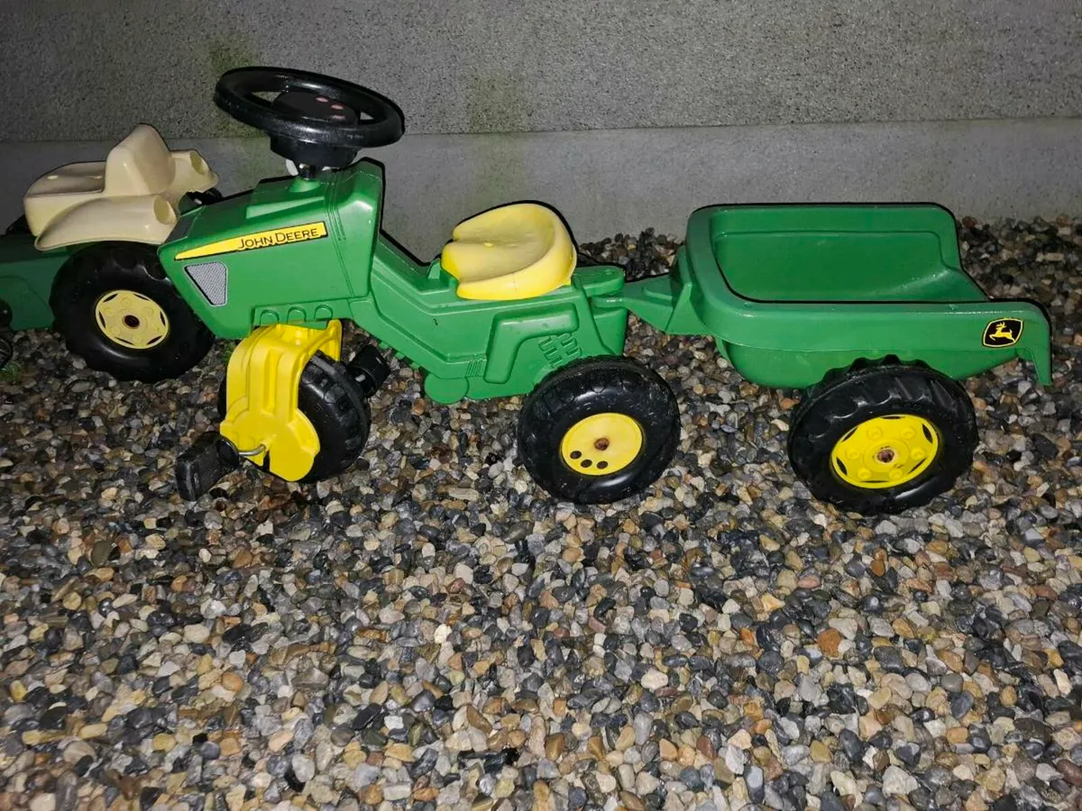 Kids Rolly tractors and trailer - Image 2