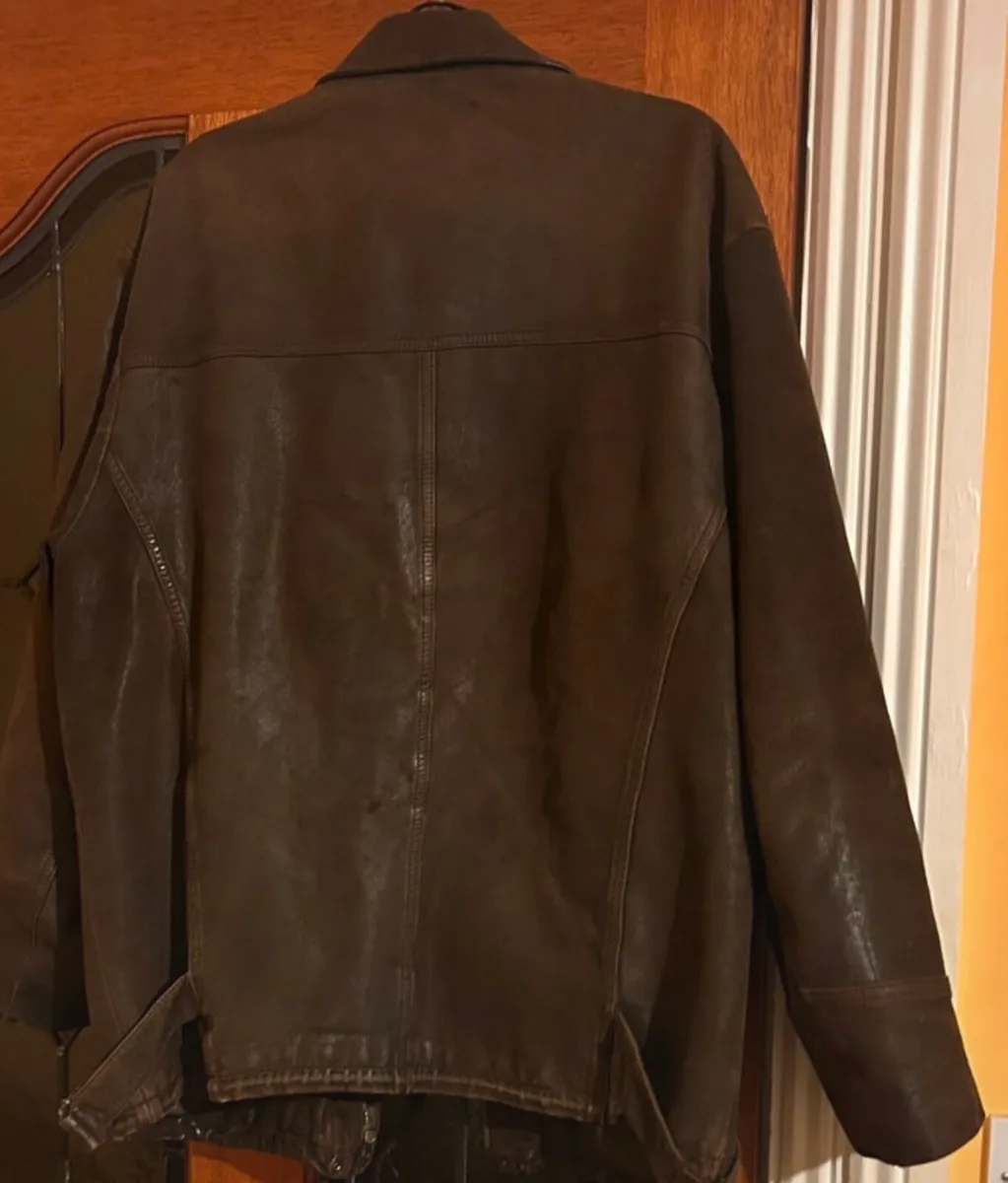 Men’s vintage leather jacket - Image 3