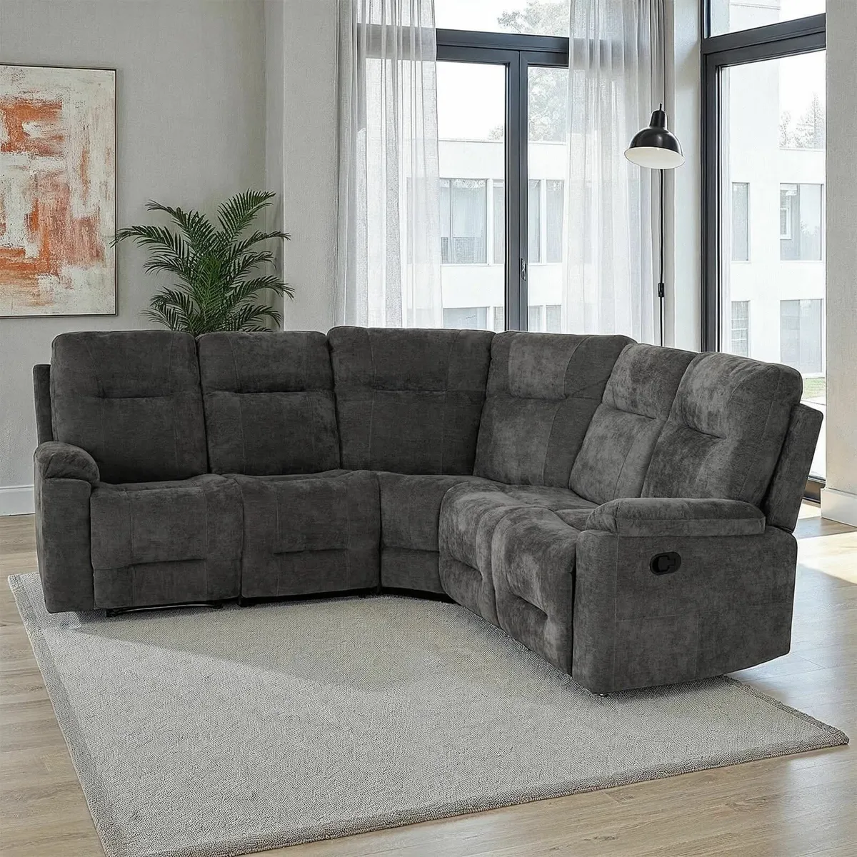 Brand new dark grey fabric sectional sofa ✨ - Image 4