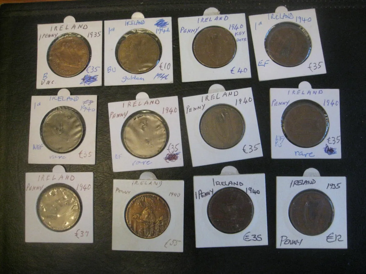 Irish Pennies - 1930s/40's - Various Prices - Image 1