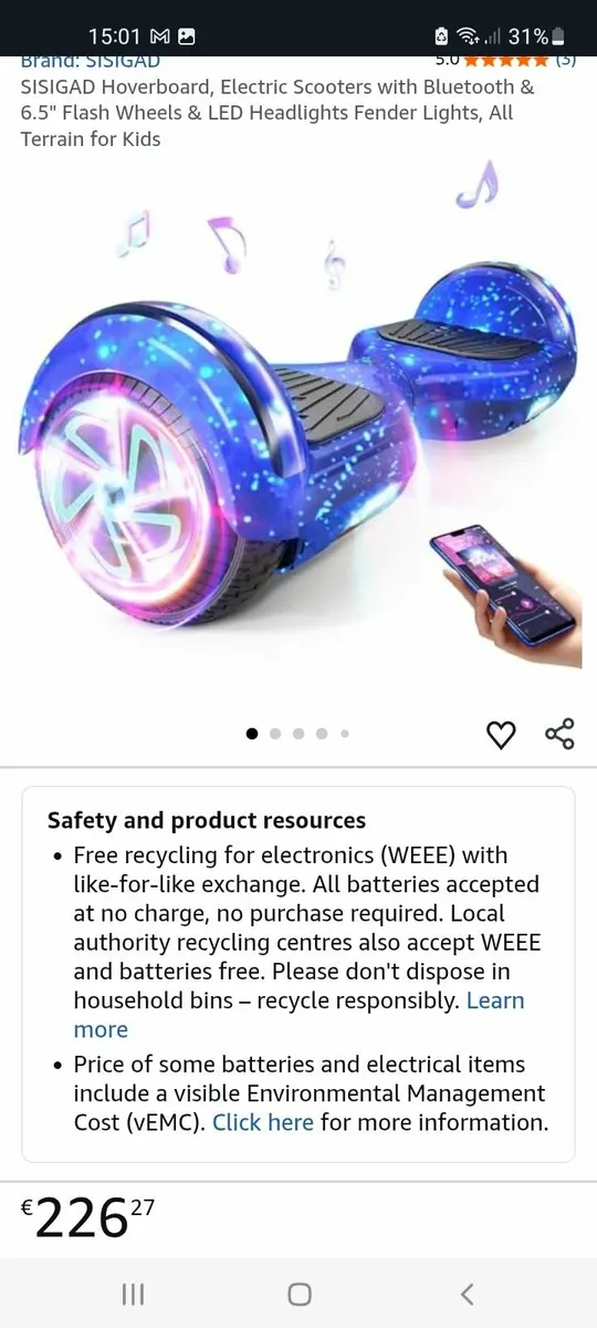 hoverboard smart balance wheel - Image 1