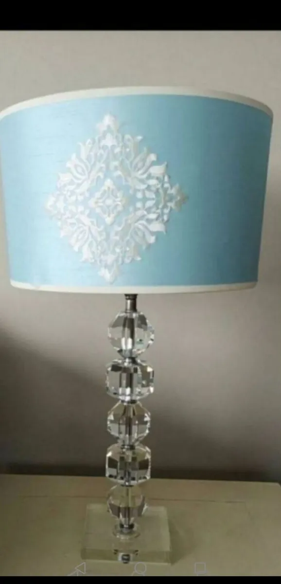 Pair of High Quality Glass Lamps -