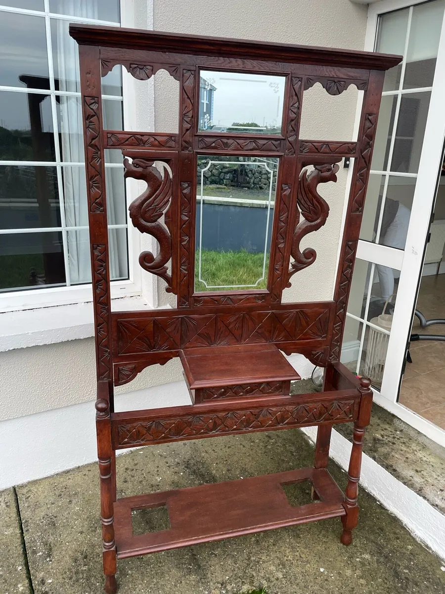 Antique hall stand - Image 1