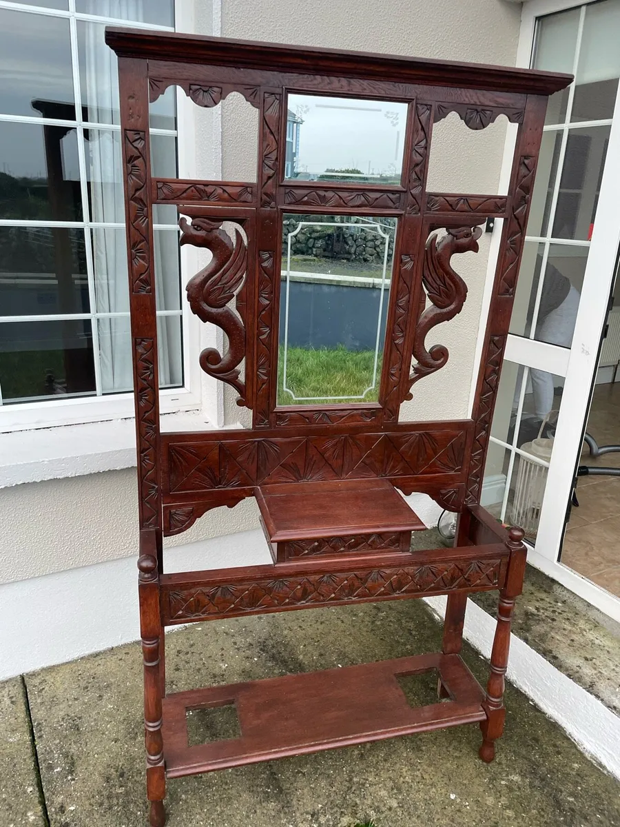 Antique hall stand - Image 2