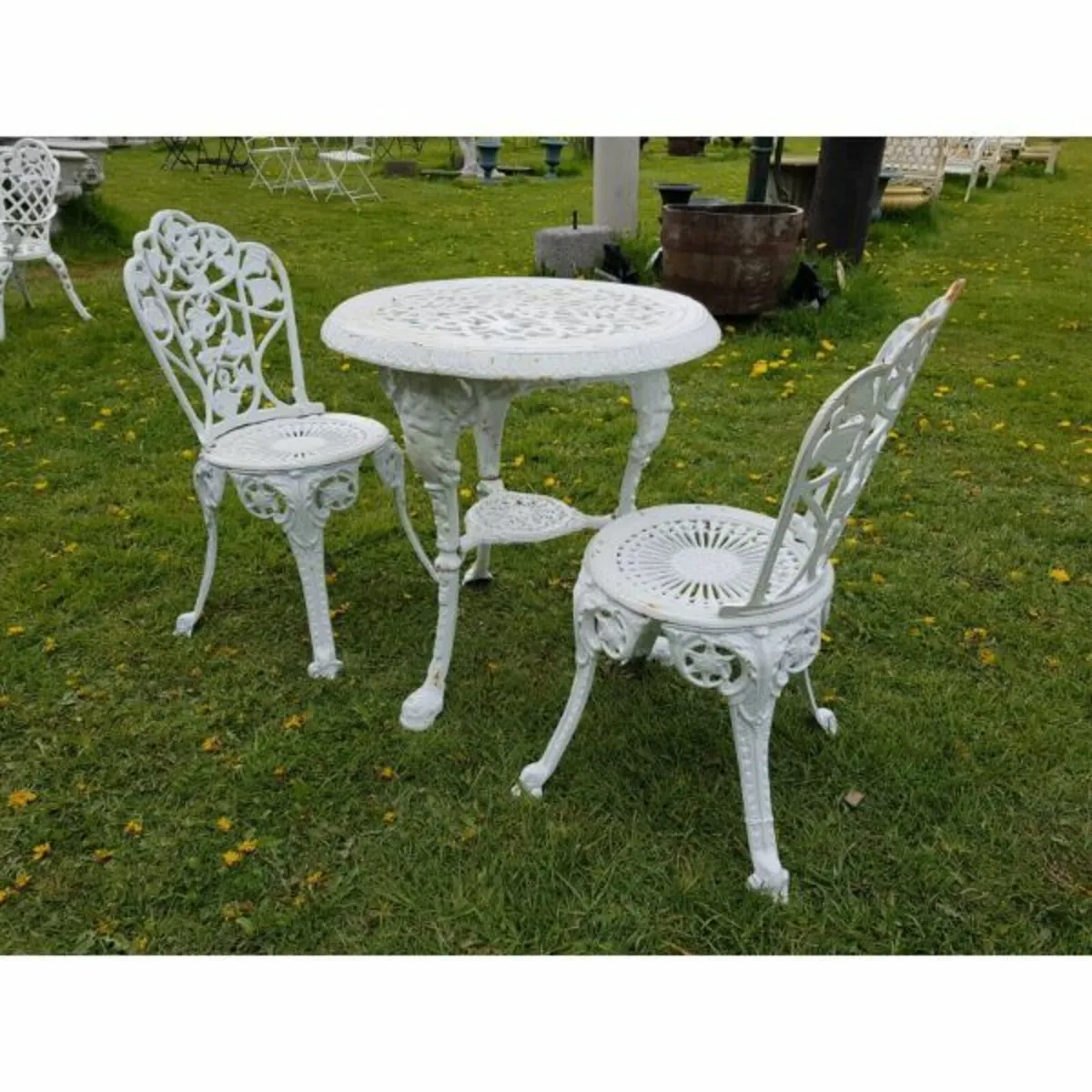 Cast Iron Garden Set x2 – Ornate – Style N - Image 2