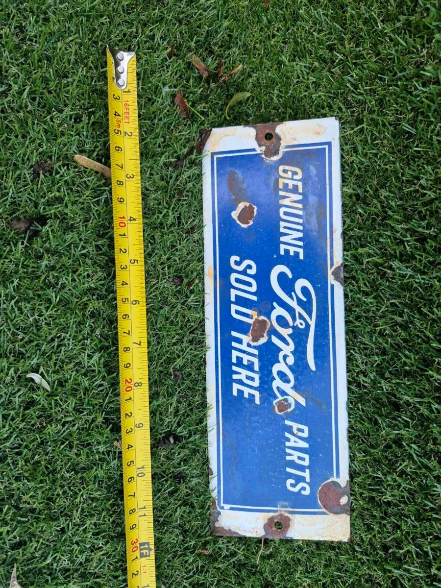 Enamel metal ford sign - Image 1