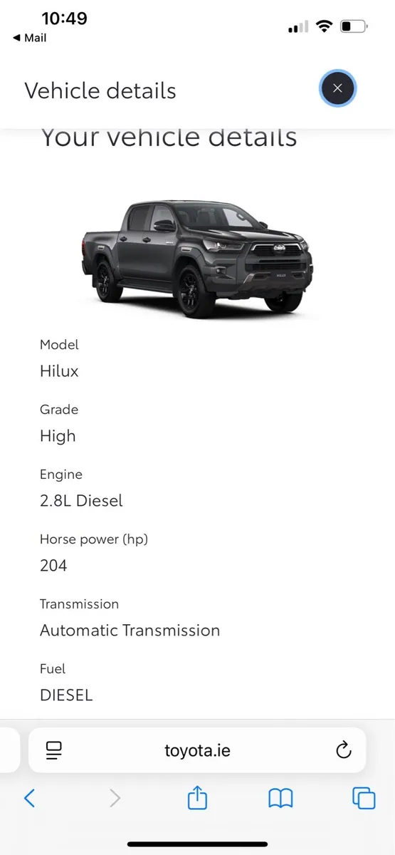 Toyota hilux invincible X 2.8litre 204bhp - Image 3