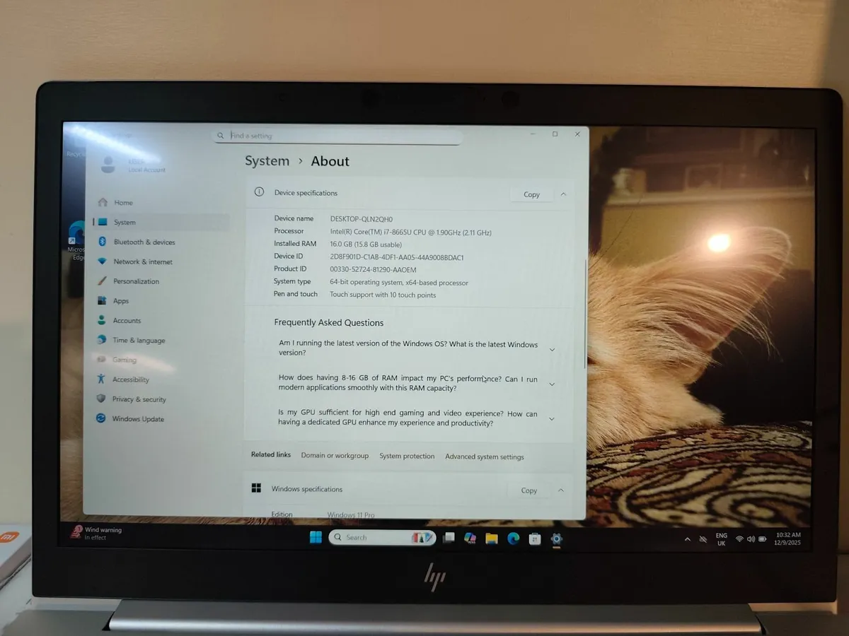 HP EliteBook 850 G6– Intel i7 8th Gen | 16GB RAM | - Image 3