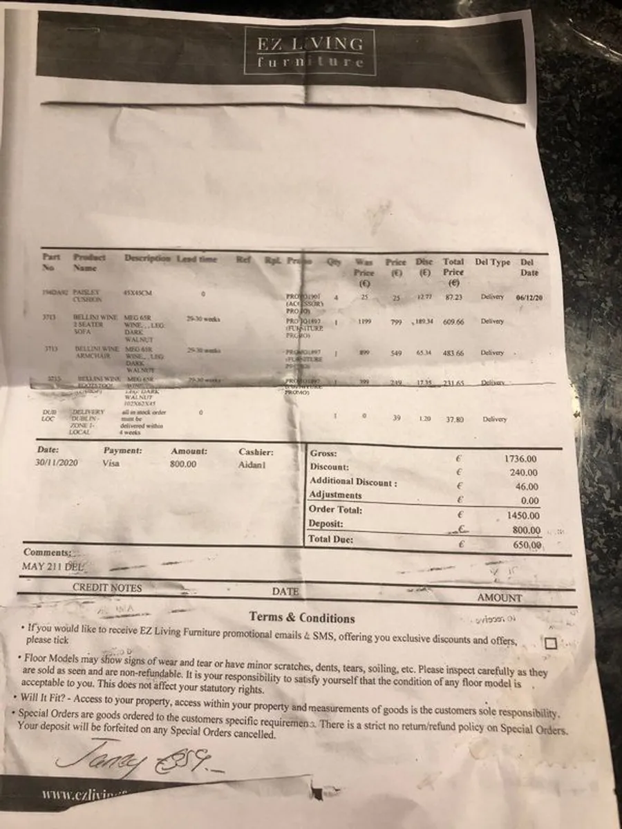 2 Seater Sofa, Armchair and Footstool - Image 4