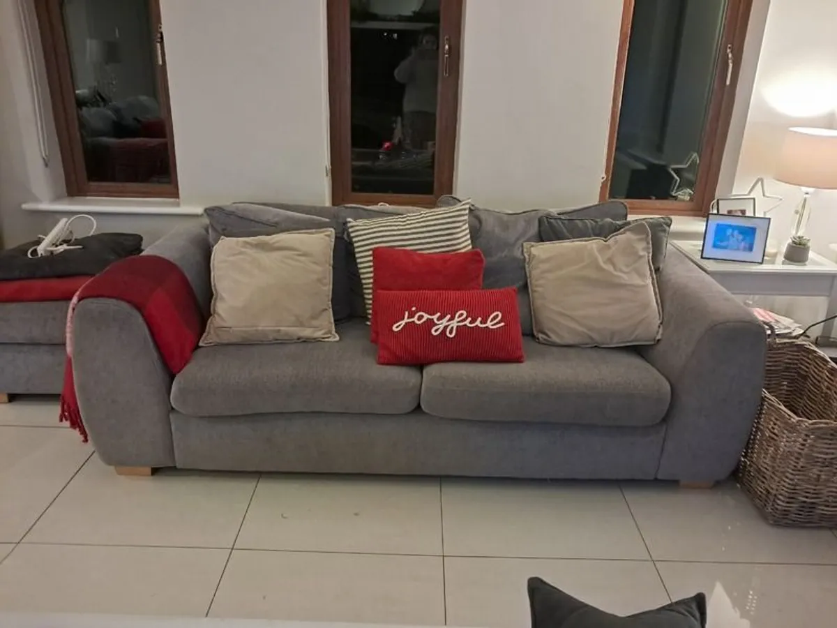 3 Seater 2 Seater And Footstool For Sale