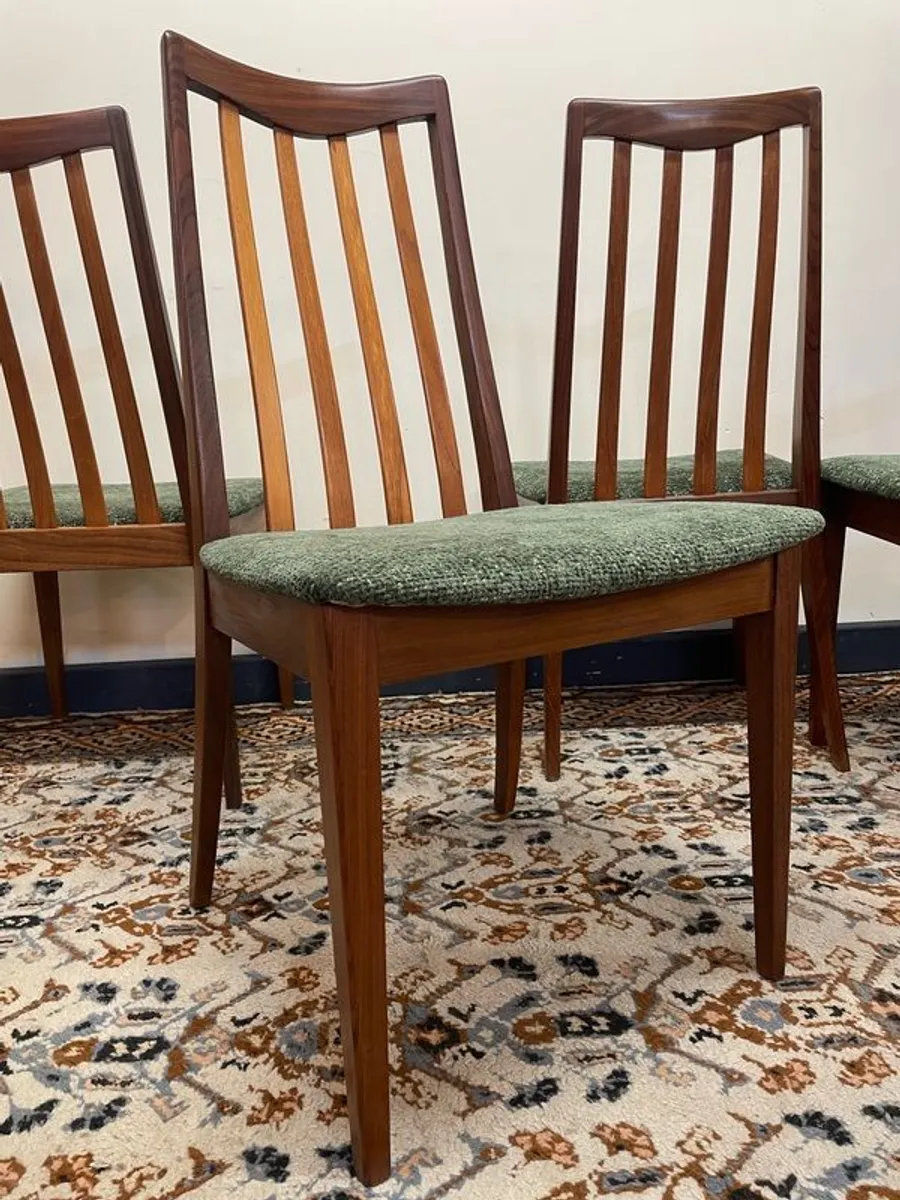 SALE ! Was 795 now 695 !! Set of Four G Plan Dining Chairs - Image 1
