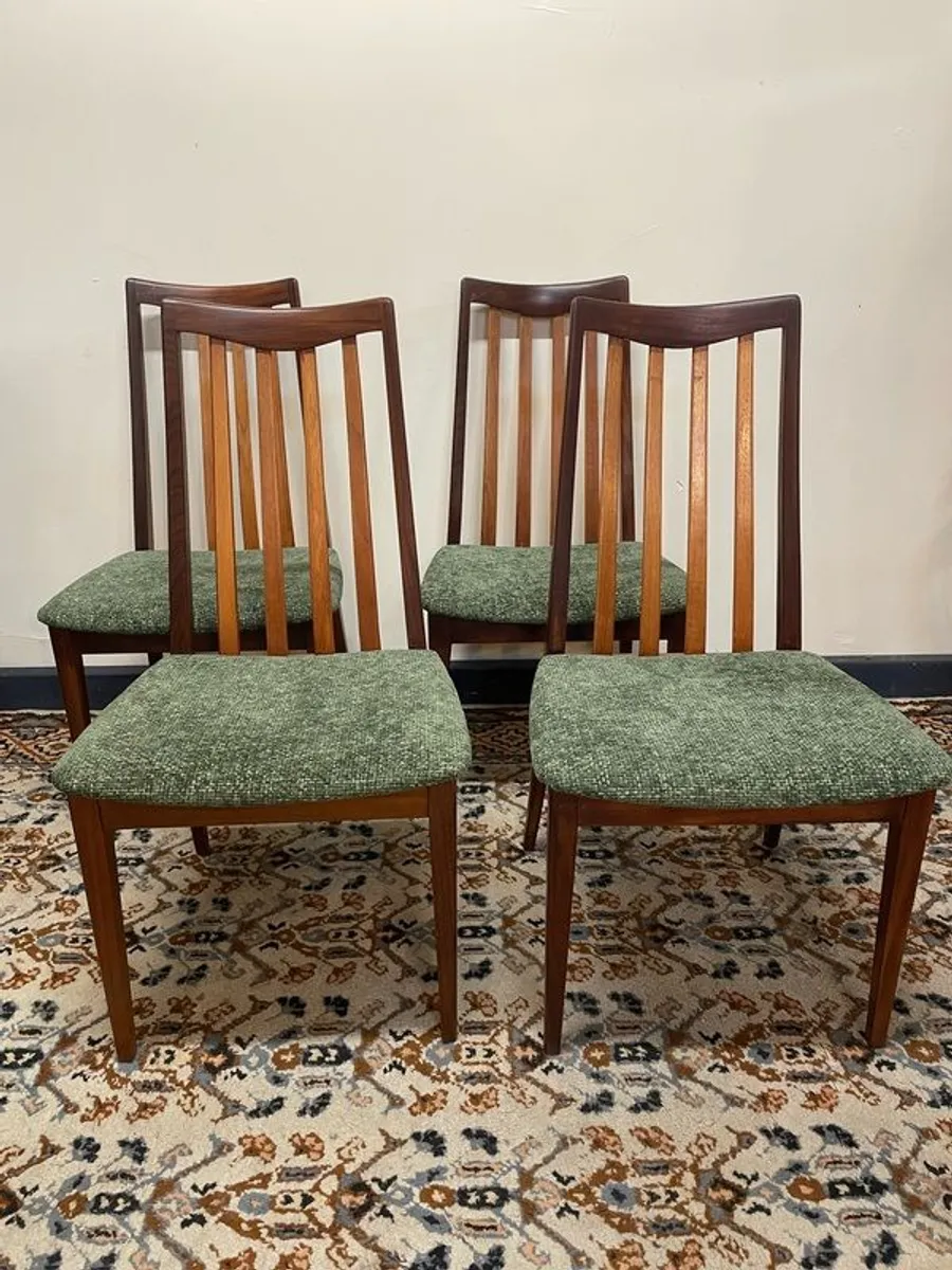 SALE ! Was 795 now 695 !! Set of Four G Plan Dining Chairs - Image 2