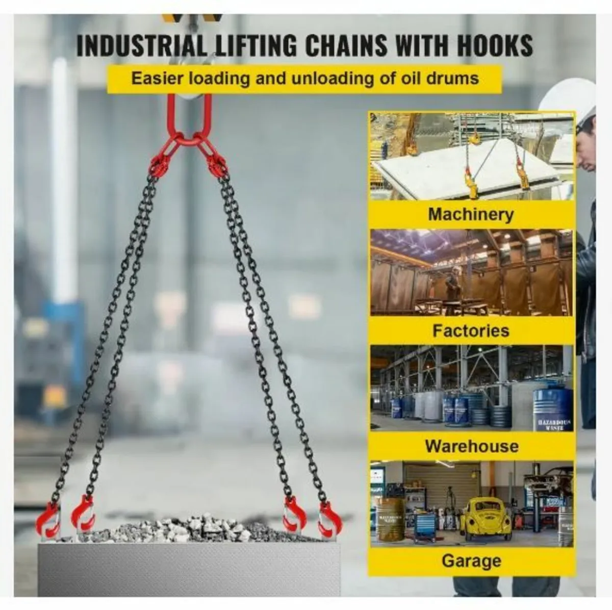 Chain Sling, 5/16 inch x 5 ft Lifting - Image 2