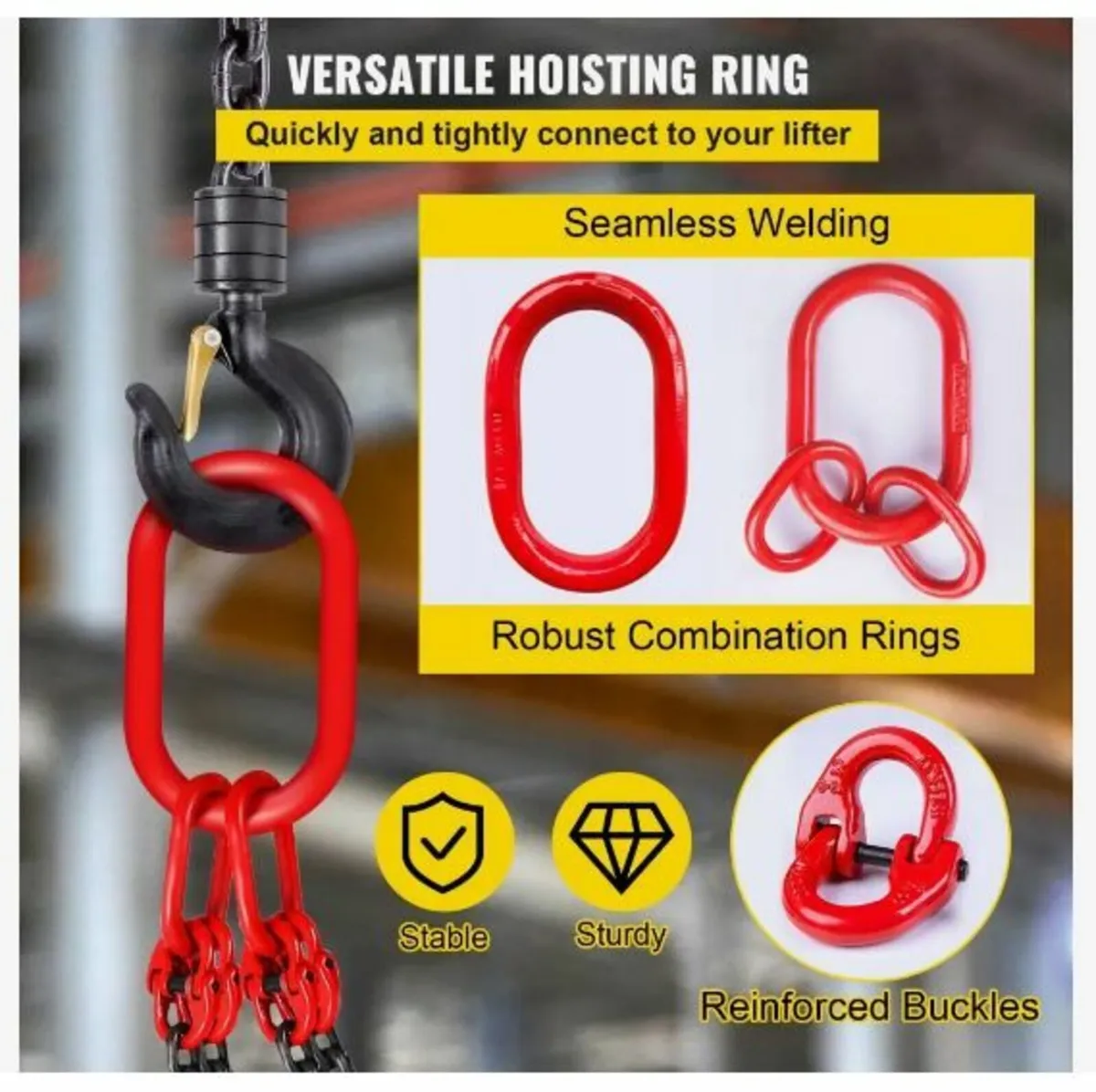 Chain Sling, 5/16 inch x 5 ft Lifting - Image 4