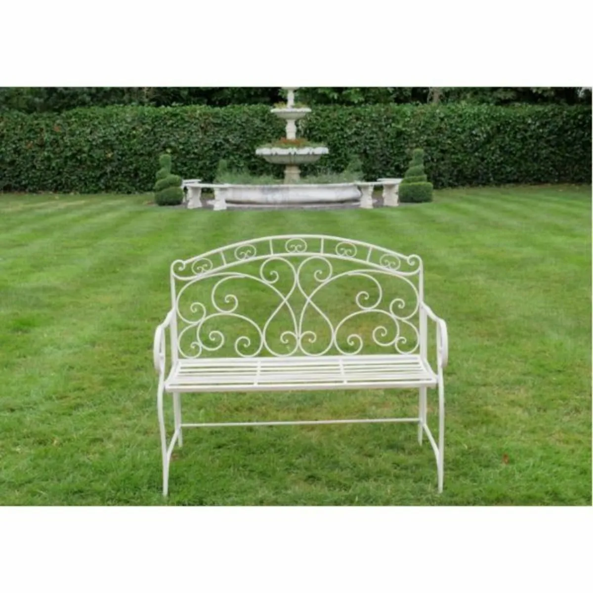 Bench 9 – Ornate Back Swirl – D7386