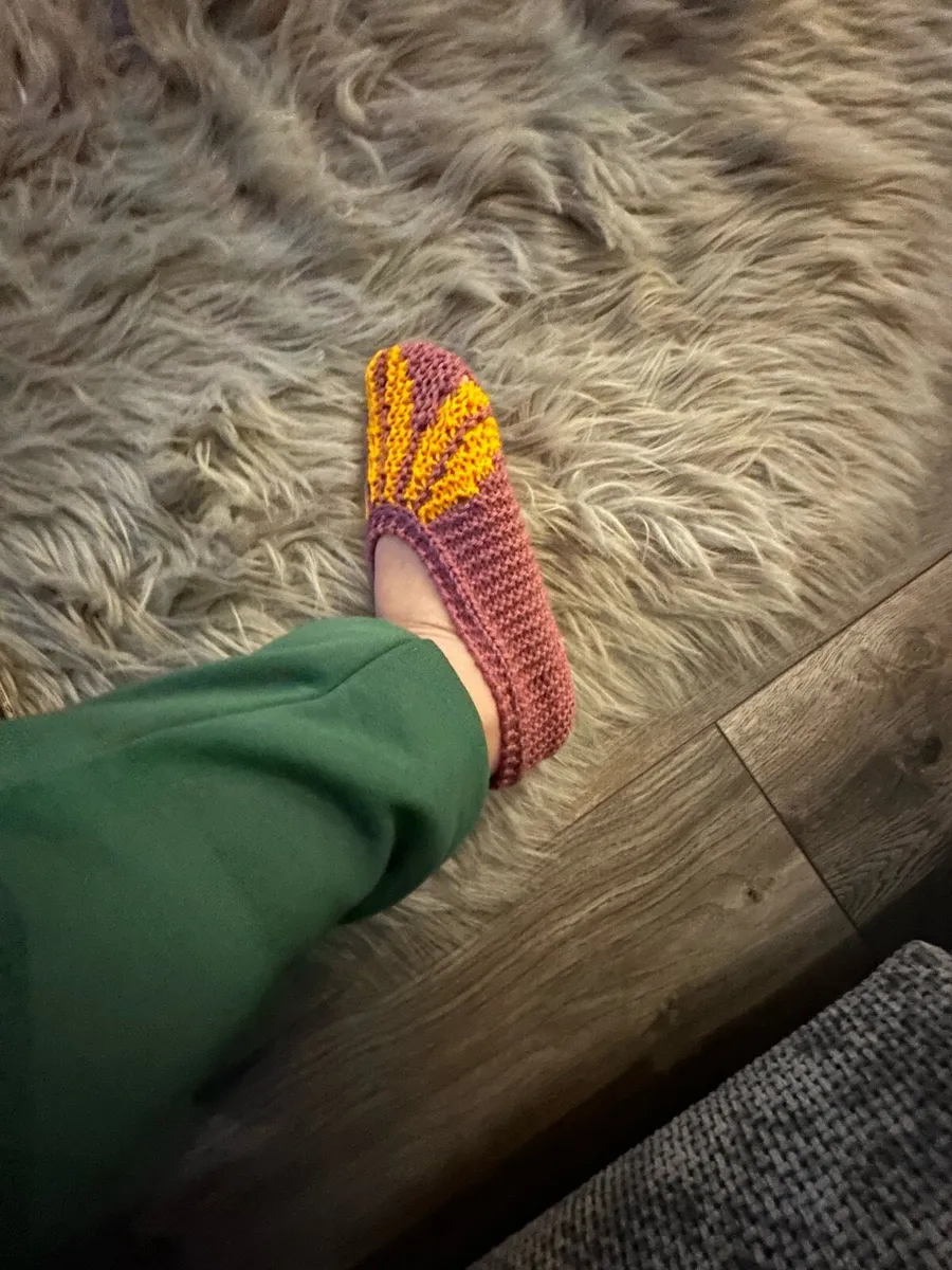 Handmade knitting slippers - Image 4