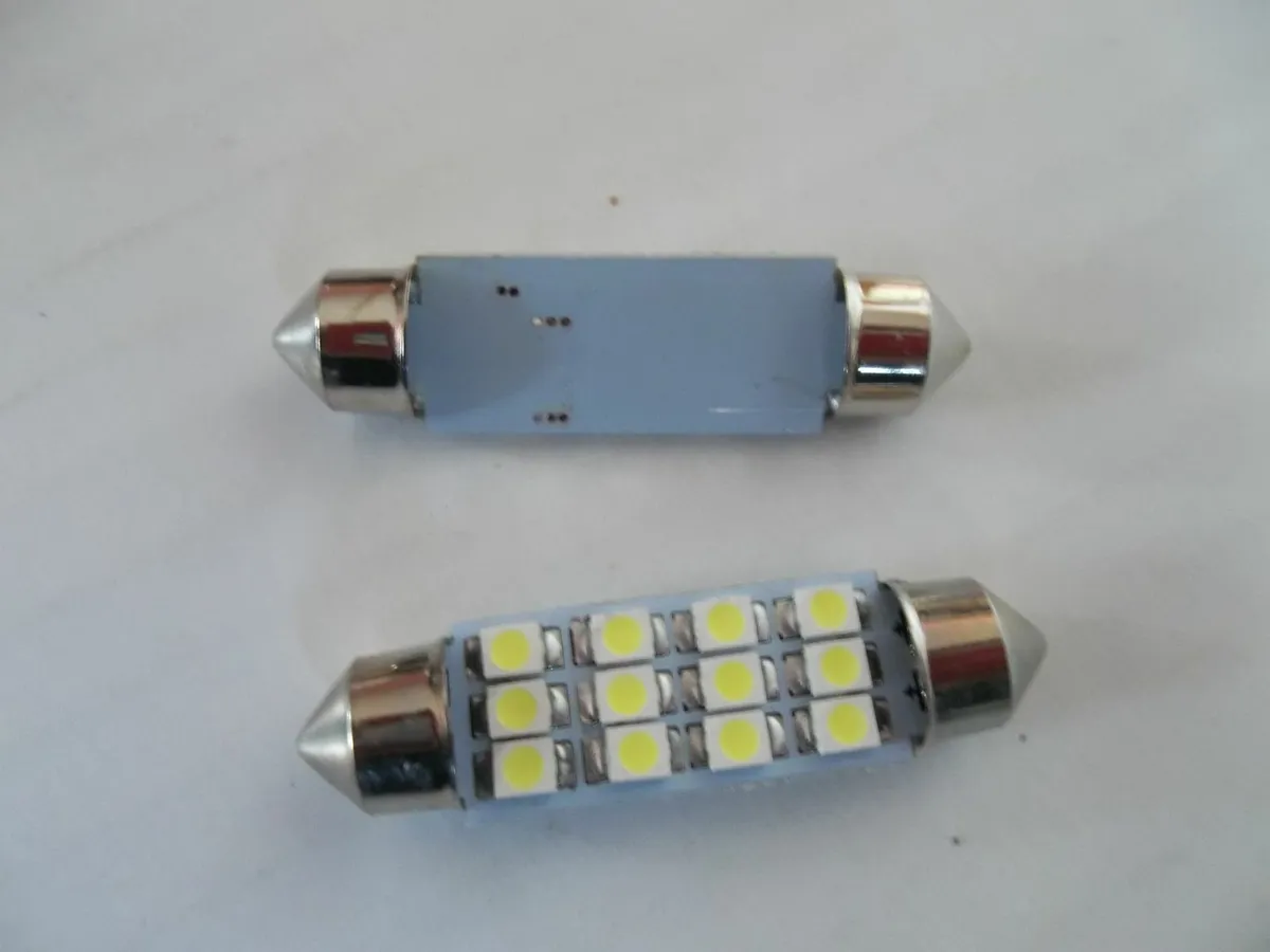 White 12 SMD LED Festoon Dome Bulb Lamp Light 12v - Image 2