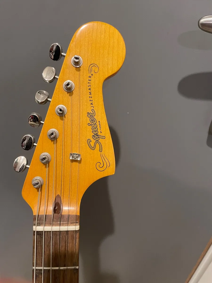 Shell Pink Squier Classic Vibe Jazzmaster guitar - Image 3