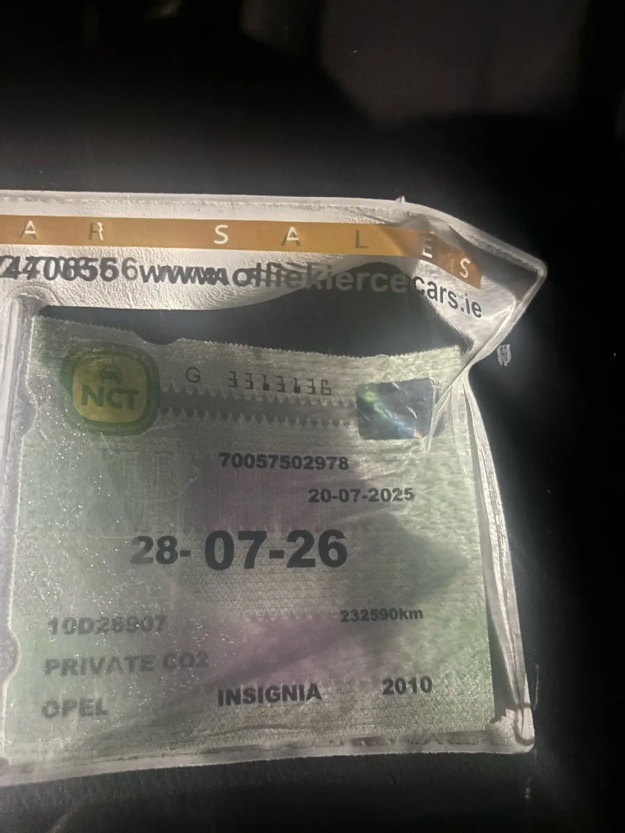 Opel insignia nct and tax - Image 4