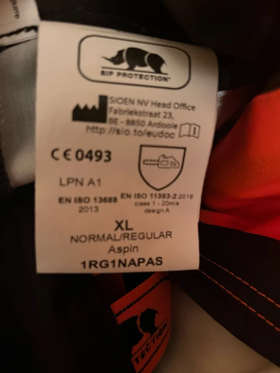 Chainsaw Protective Trouser Bib&Brace - Image 4