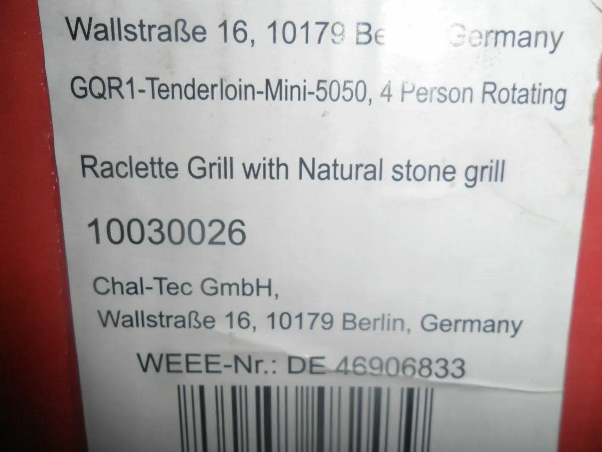 raclette grill with natural stone - Image 3