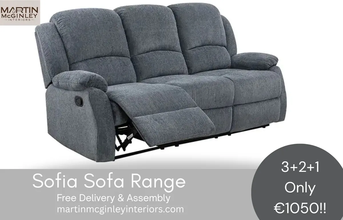 New Sofia 3+2+1 Sofa Sets Only 1050 - Image 4