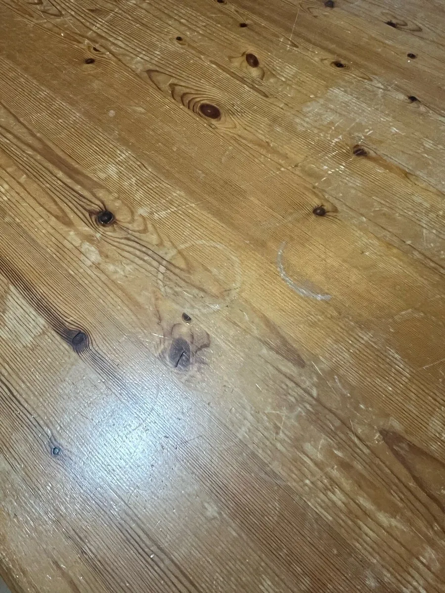 Wooden desk with drawers front and back - Image 4