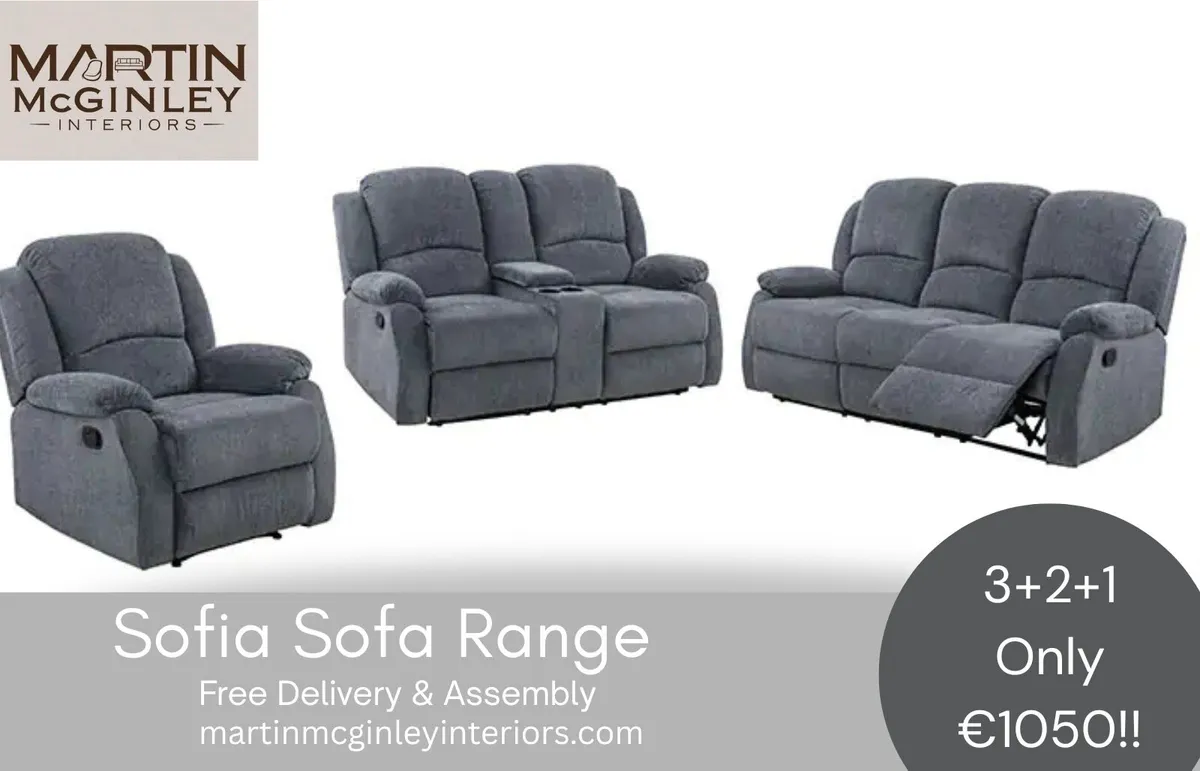 Sofia New Sofa Sets 3+2+1 Free Delivery - Image 2