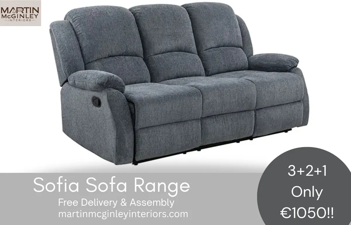Sofia New Sofa Sets 3+2+1 Free Delivery - Image 4
