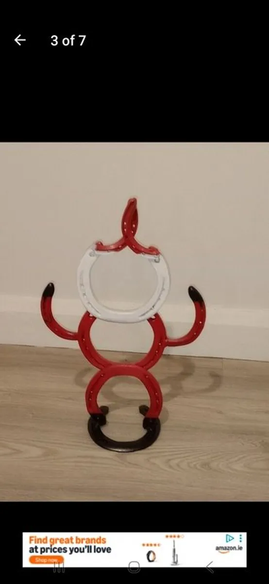 horse shoe Xmas  ornaments - Image 1