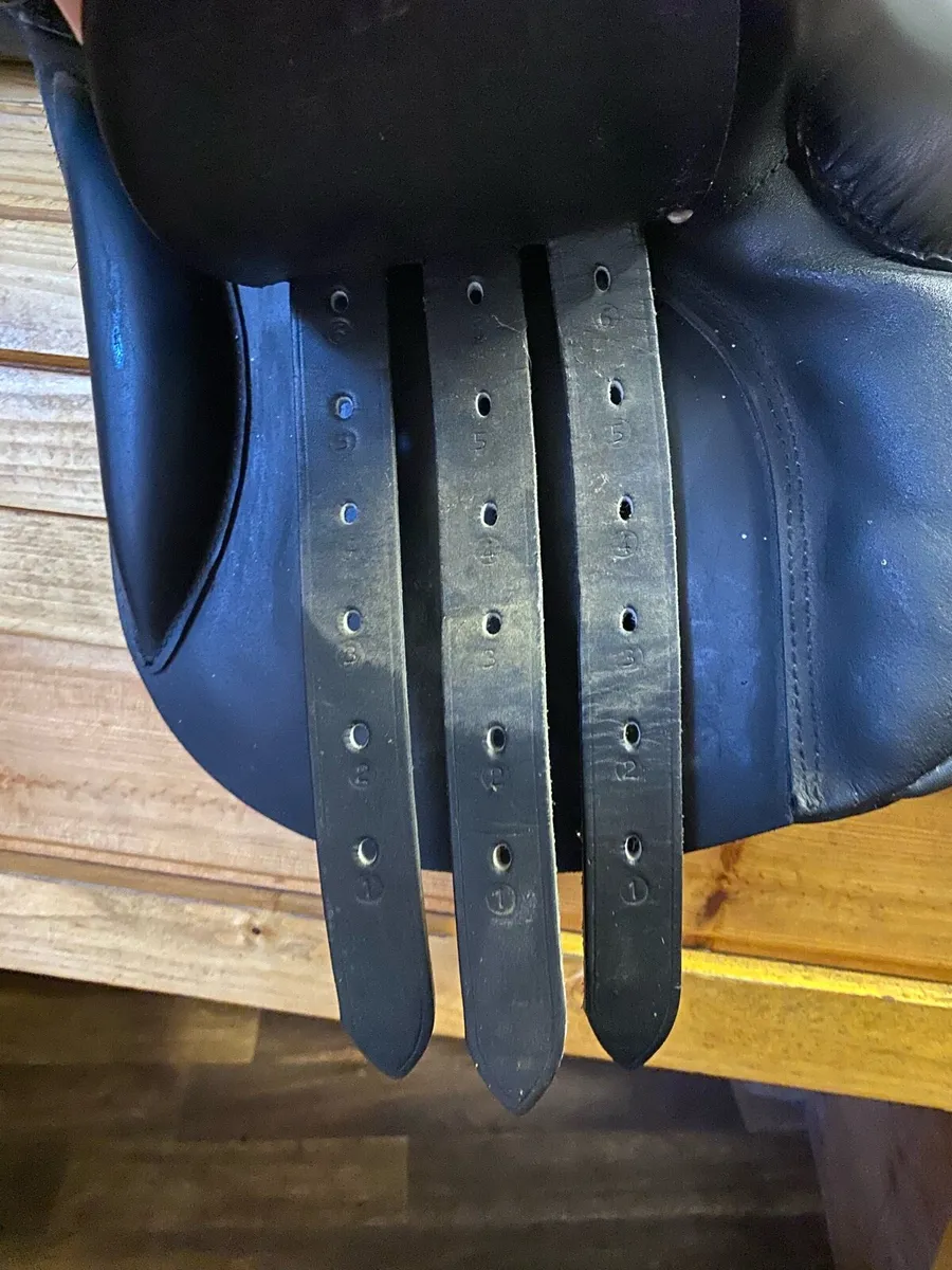 16” Morris and Nolan black leather pony saddle - Image 4